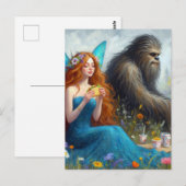 Fairy and Sasquatch Picnic ポストカード (正面/裏面)