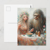 Fairy and Sasquatch Spaghetti Picnic ポストカード (正面/裏面)