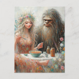 Fairy and Sasquatch Spaghetti Picnic ポストカード
