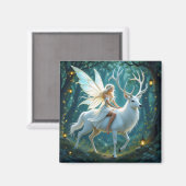 Fairy and White Deer Magical Forest マグネット (正面/裏面)