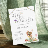  Fairy Baby Shower Invitation Girl 招待状