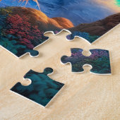 Fairy Beach Cottages at Golden Sunset ジグソーパズル (側面)