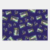 Fairy Bee Kind Maureen Girard Wildflowers ラッピングペーパーシート (正面3)