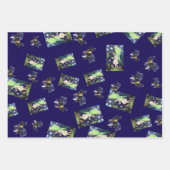 Fairy Bee Kind Maureen Girard Wildflowers ラッピングペーパーシート (正面2)