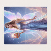 Fairy Birthday Card with Cake – Blank Inside (外部フラット)