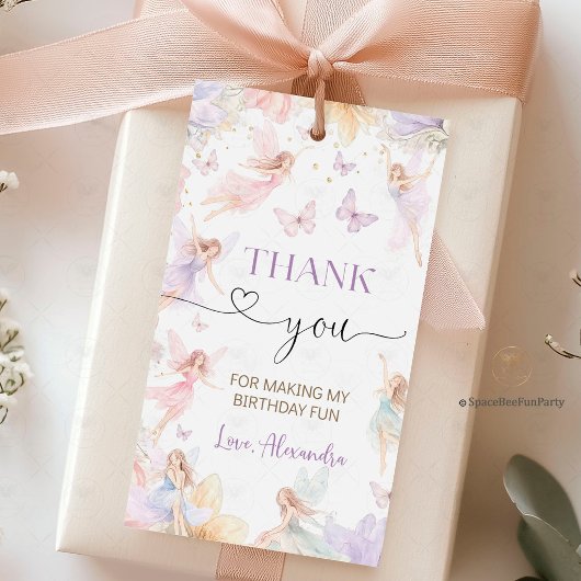 Fairy Birthday Garden Wildflower ギフトタグ