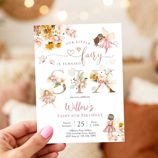 Fairy Birthday Invitation Girl 招待状