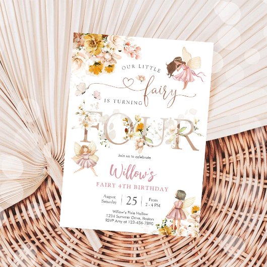 Fairy Birthday Invitation Girl 招待状