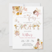 Fairy Birthday Invitation Girls 招待状 (正面)