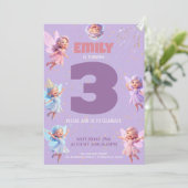 Fairy Birthday Party for Girls 招待状 (スタンド正面)