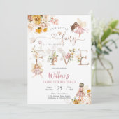 Fairy Birthday Party Invitation 招待状 (スタンド正面)