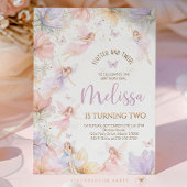 Fairy Birthday Wildflower Butterflies 招待状