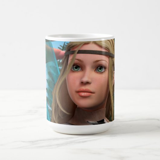 Fairy Butterfly コーヒーマグカップ (中央)