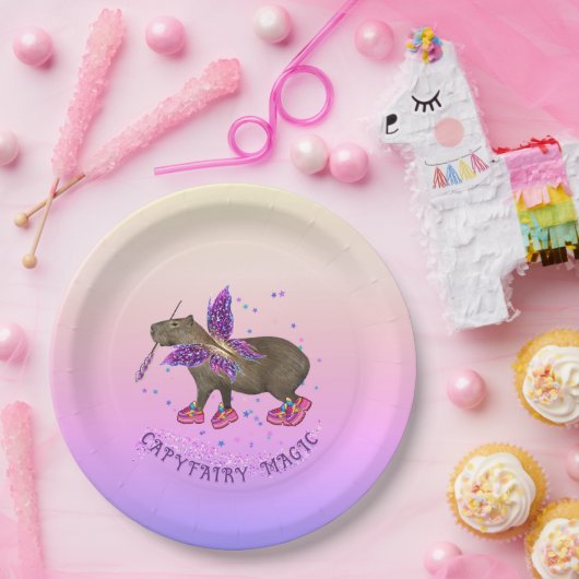 Fairy Capybara Magic ペーパープレート (パーティー)