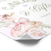 Fairy Cards and gifts Whimsical Purple Birthday ポスター (角)