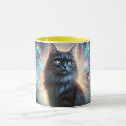 Fairy Cat inspired by Irish Folklore Cait Sìth マグカップ (中央)