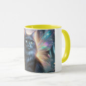 Fairy Cat inspired by Irish Folklore Cait Sìth  マグカップ (正面右)