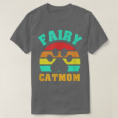 Fairy Cat Mom Funny Cat Tシャツ (デザイン正面)