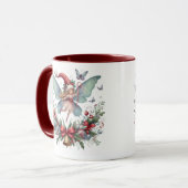 Fairy Christmas Butterfly  マグカップ (正面左)