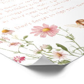 Fairy Colorful Widflower Birthday Time Capsule ポスター (角)