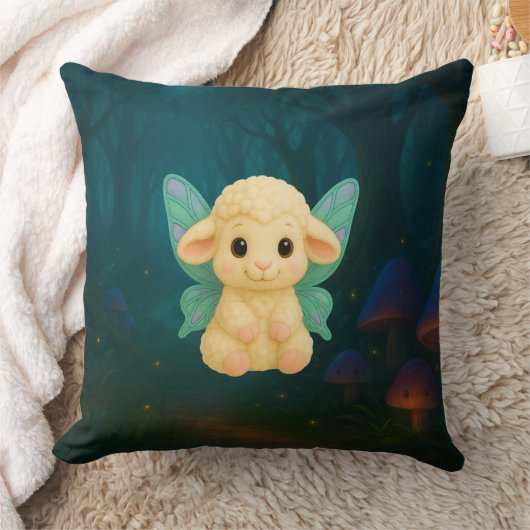 Fairy Critters™ Fairy Lamb クッション (ブランケット)