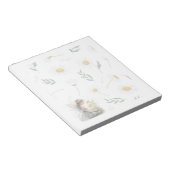 Fairy Daisy Notepad – Whimsical Floral Stationery ノートパッド (アングル)