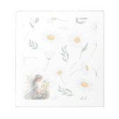 Fairy Daisy Notepad – Whimsical Floral Stationery ノートパッド (正面)