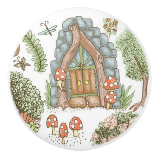 Fairy Door Ceramic Knob セラミックノブ (正面)