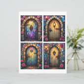 Fairy door scenes ephemera card cutouts (スタンド正面)