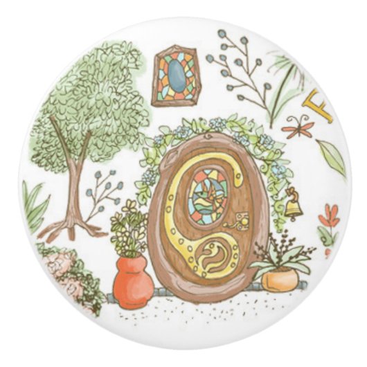 Fairy Doors Ceramic Knob セラミックノブ (正面)