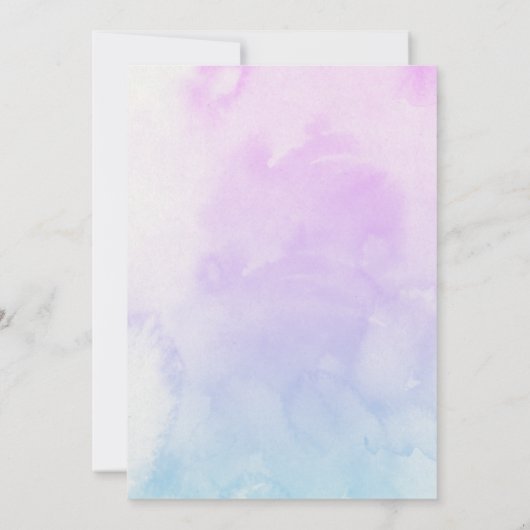 Fairy Double Birthday Party For Girls 招待状 (裏面)