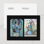 Fairy Dragon ACEO Cards by Molly Harrison ポストカード (正面/裏面)