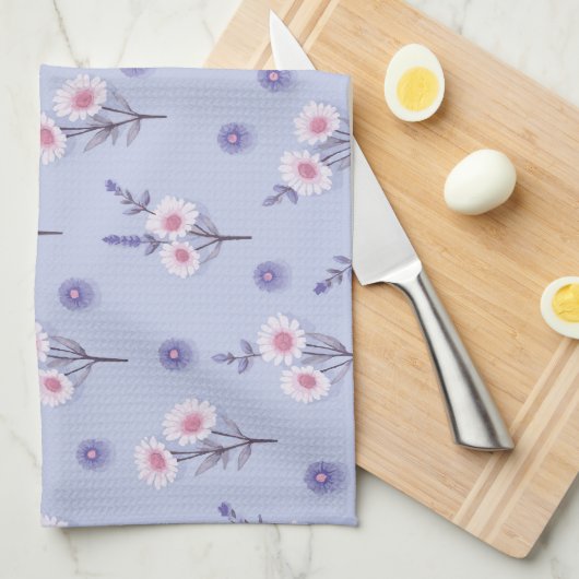 Fairy Dust Daisies キッチンタオル (四つ折り)