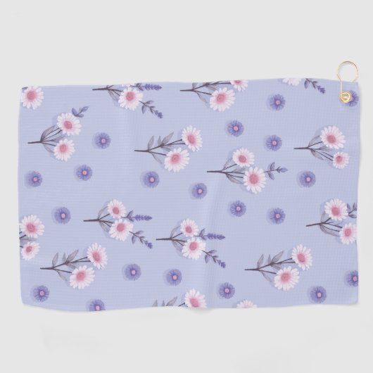 Fairy Dust Daisies ゴルフタオル (横)