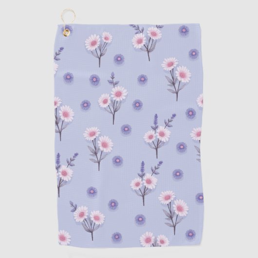 Fairy Dust Daisies ゴルフタオル (正面)