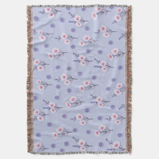 Fairy Dust Daisies スローブランケット (正面縦)