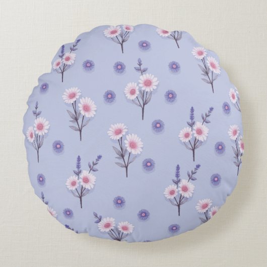 Fairy Dust Daisies ラウンドクッション (正面)