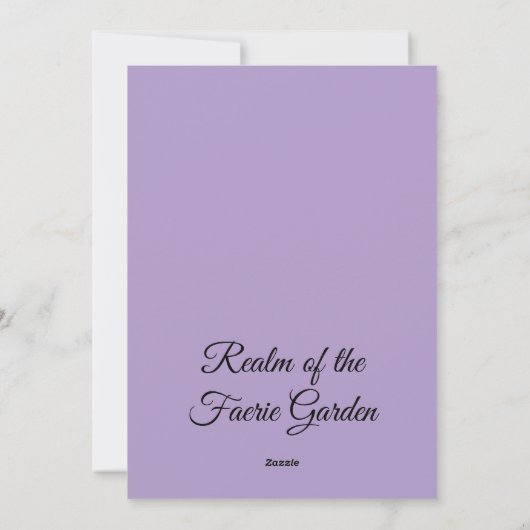 Fairy Easter Bunny シーズンカード (裏面)