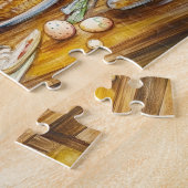 Fairy Easter Tea Party Bunny Springtime Fun ジグソーパズル (側面)