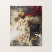 Fairy Easter Tea Party Honey & Bunnies Spring Magi ジグソーパズル (縦)