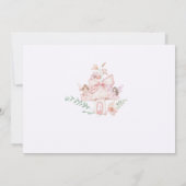 Fairy Enchanted Birthday Photo Thank you card 招待状 (裏面)