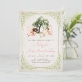 Fairy Enchanted Forest Garden Birthday 招待状 (スタンド正面)