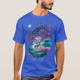 Fairy Fantasy Forest Mushroom Beautiful Nature Fun Tシャツ