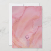 Fairy Fifth, Pink Purple 5th Birthday 招待状 (裏面)