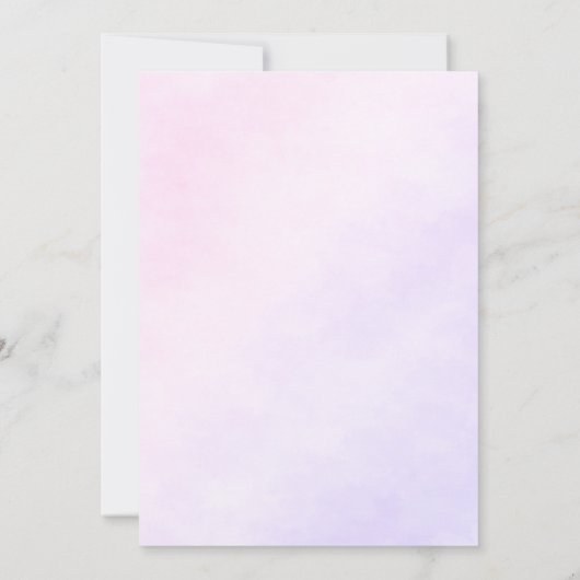 Fairy First 1st Birthday Party Invitation 招待状 (裏面)