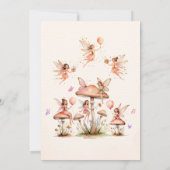 Fairy First Birthday 1st Birthday Invitation 招待状 (裏面)