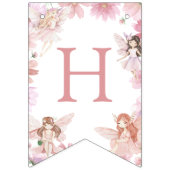 Fairy First Birthday Banner バンティングフラッグ (第2の旗)
