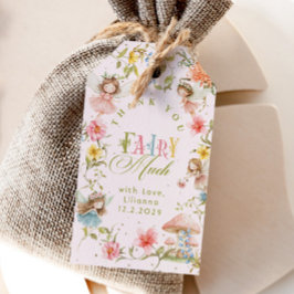 Fairy First Birthday Colorful Bright Thank you ギフトタグ