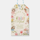 Fairy First Birthday Colorful Bright Thank you ギフトタグ (正面)