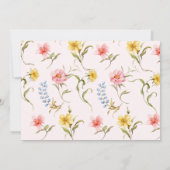 Fairy First Birthday Colorful Enchanted Photo 招待状 (裏面)